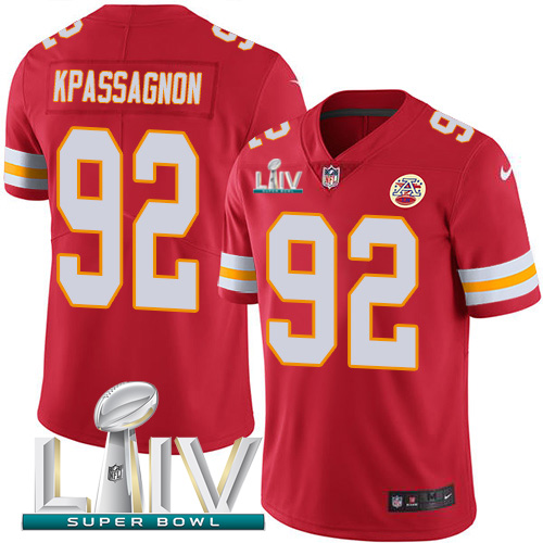Kansas City Chiefs Nike 92 Tanoh Kpassagnon Red Super Bowl LIV 2020 Team Color Youth Stitched NFL Vapor Untouchable Limited Jersey